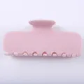 Molletta per capelli in acrilico rosa da donna, grande fermaglio brillante per styling capelli folti. - Rosa Chiaro Brillante
