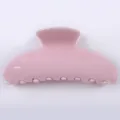 Molletta per capelli rosa glitterata da donna, accessorio semplice e stiloso per tutti i giorni. - Pinza per Capelli Scintillante / Rosa Luccicante