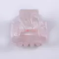 Mini molletta per capelli rosa, accessorio in acetato perlato per uno styling quotidiano. - Rosa Cangiante Perlescente