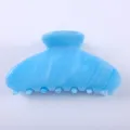 Molla per capelli in acetato blu 8.5cm con motivo marmo accessorio elegante per donna styling - Pinza per Capelli Minimalista / 8.5cm / Marmo Blu