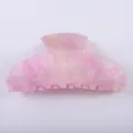Molla per capelli in acetato rosa da donna, accessorio elegante e minimalista quotidiano. - Pinza per Capelli Marmo Sfumato / Sfumatura rosa