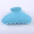 Molla per capelli in acetato azzurro 8,5 cm accessorio minimalista per acconciature. - Pinza per Capelli Minimalista / 8.5cm / Azzurro