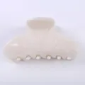 Molla per capelli in acetato 8.5cm accessorio elegante e minimalista per lo styling - Pinza per Capelli Minimalista / 8.5cm / Bianco avorio