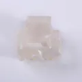 Mini molletta per capelli perlata, accessorio per capelli in acetato traslucido per acconciature. - Chiaro Cangiante Perlescente