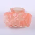 Rosa Marmor Acetat Haarklammer, 6.5cm minimalistisches geometrisches Haarschmuck-Modell. - 6.50cm / Rosa Marmormuster