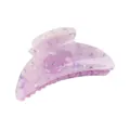 Molla per capelli in acrilico viola glitterato, misura media, ideale per uso quotidiano. - Viola Frammentato