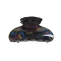 Pinza per capelli in acrilico coreana vintage geometrica retrò per uso quotidiano delle donne - Texture Astratta Multicolore