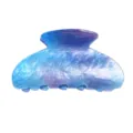 Molla per capelli in acrilico stellato blu per donne, accessorio sfumato per uso quotidiano. - blu stellato