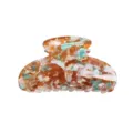 Molla per capelli in acrilico da donna, accessori per capelli tartaruga geometrici. - Tartarugato Multicolore