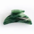 Molla per capelli in acrilico verde design marmorizzato accessorio donna elegante chic - Verde Inchiostro