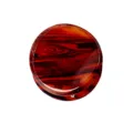 Mini molletta per capelli rotonda rossa retro con elegante motivo tartarugato per donne. - Venatura del Legno Ambrato Retrò