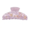 Molle per capelli in acrilico viola con strass stelle luna dorati accessorio donna moda - Viola