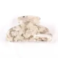 Molla per capelli in acrilico trasparente, elegante accessorio per acconciature da donna. - Motivo Lattiginoso Trasparente