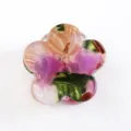 Mini molletta capelli fiore resina colorata vintage accessorio capelli stile variante - Sfumatura Ambra Viola (Colore 7)