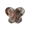 Retrò molletta per capelli farfalla PVC mini accessori capelli design elegante motivo geometrico chic. - Marmo Nuvola Grigio Argento