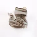 Mini molletta per capelli rétro a forma di gatto, elegante accesorio in acetato per acconciature. - Mini Mollone per Capelli / Gatto Marmo Marrone Bianco Grigio