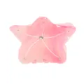 Molla per capelli a stella in acrilico rosa strass brillante accessorio donna estate - Rosa