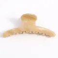 Light yellow marble pattern acetate hair claw clip stylish minimalist hair accessory for daily use - Yellow