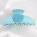 Molla per capelli in plastica azzurra con design a conchiglia a spirale, accessorio carino. - Pinza per Capelli Decorazione Lumaca di Mare