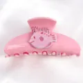Molla per capelli rosa con simpatico pesce, grande accessorio in plastica per lo styling quotidiano. - Pinza per Capelli Decorazione Pesciolino