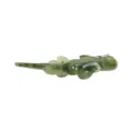 Fermaglio per capelli in acrilico verde con design a foglia e strass brillanti per elegante stile. - Verde