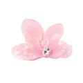 Molla per capelli a fiore rosa con strass, grande fermaglio carino in acrilico per donna. - Rosa