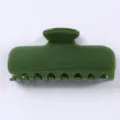 Molla per capelli in acetato verde semplice quotidiana acconciatura accessorio moda - Stile Rettangolare Geometrico Grande Verde (Colore 13)