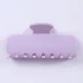 Morsetto per capelli minimalista in acetato viola chiaro, accessorio coreano elegante da donna. - Stile Rettangolare Classico Viola Chiaro (Colore 17)