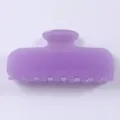 Molla per capelli in acetato viola, design rettangolare semplice per stile quotidiano chic. - Viola chiaro