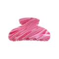 Molla per capelli in acrilico con motivo marmo rosa elegante accessorio geometrico donna - Motivo marmo rosa