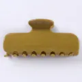 Semplice molletta per capelli cachi, elegante fermaglio in acetato per uso quotidiano. - Kaki