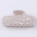 Molla per Capelli in Acetato Beige Chiaro Elegante Accessorio Quotidiano Donna Ragazza - Marmo Beige Chiaro