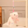 Cute pink pig plush pendant mini stuffed animal bag charm desk companion soft toy detail - Pink Pig