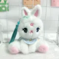 Süßer Plüsch Kaninchen Schlüsselanhänger Tasche Anhänger chinesischer Stil Stofftier Geschenk - Kugelkette / Grün
