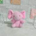 Grazioso peluche elefante rosa ciondolo dettaglio, morbido dolce giocattolo per borsa portachiavi. - Catene a sfere standard da 10 cm / Rosa