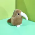 Cute kiwi bird plush toy brown stuffed animal keyring New Zealand souvenir gift - 10CM Ball Chain / Coffee
