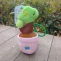 Adorable pendentif peluche plante en pot, poupée douce pour sac ou clés, déco. - Arbre de Fortune