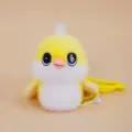 Cute yellow titmouse plush doll keychain fluffy bird pendant birthday gift companion toy - Titmouse - Yellow