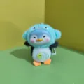 Cute plush penguin pendant doll keychain, soft stuffed cartoon bag charm accessory for daily decor. - Sky Blue