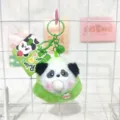 Süßer Cartoon grüner Riesenpanda Plüsch Schlüsselanhänger Rucksack Hängeanhänger Geschenk - Seifenblasen-Panda