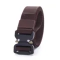 3.8cm Tactical Belt Durable Nylon Outdoor Sports Military Training Waist Belt Quick Release - 125cm / Coffee