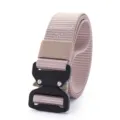 Cinturón táctico de nailon de 3,8 cm con hebilla de liberación rápida para deportes al aire libre. - 125cm / Beige