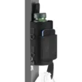 Gym magnetische waterfles tas met telefoonvak, duurzame tactische opbergtas voor sport en fitness. - 6 Magneten + Siliconen Gesp / Zwart