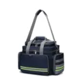 Bolsa de primeros auxilios médica de tela oxford impermeable con compartimentos y bandas. - Azul marino
