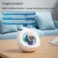 Automatic spherical watch winder with built-in lithium battery and colorful mood lighting. - Single Item [Wired Use]