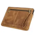 Fundas de cuero genuino para ordenador portatil de 14 pulgadas bolsa protectora marron vintage - MacBook 14.2 / Marrón