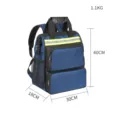 Multi-functional tool backpack oxford cloth waterproof repair bag 40x30x18cm 1.1kg - Regular Fit