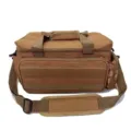 Brown tactical tool storage bag oxford cloth multi-functional camping handbag for men - Khaki Strap