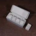 Draagbare 4-sleuf horlogebox met ringinzet grijs PU leer reisetui opbergdoos - 4 Horloges / Grijs