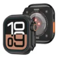 Protective case for Apple Watch Ultra 49mm, electroplated black rugged bumper cover. - 44mm (Universal for 4/5/6/SE) / Black